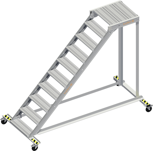 Layher Alu-Wartungsbühne 45° o. Handlauf 0,60x2,00m #1136710